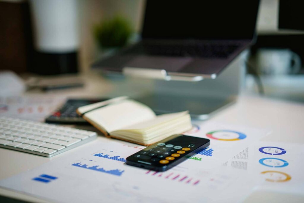Statistics on a desk