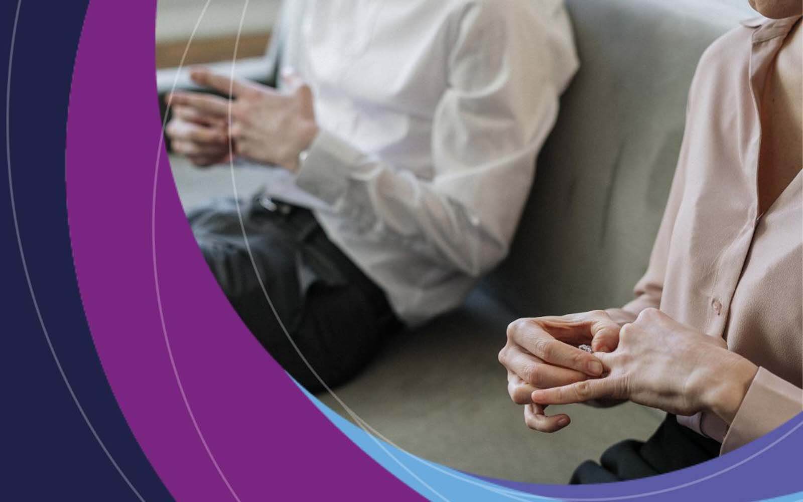A couple in a counselling session