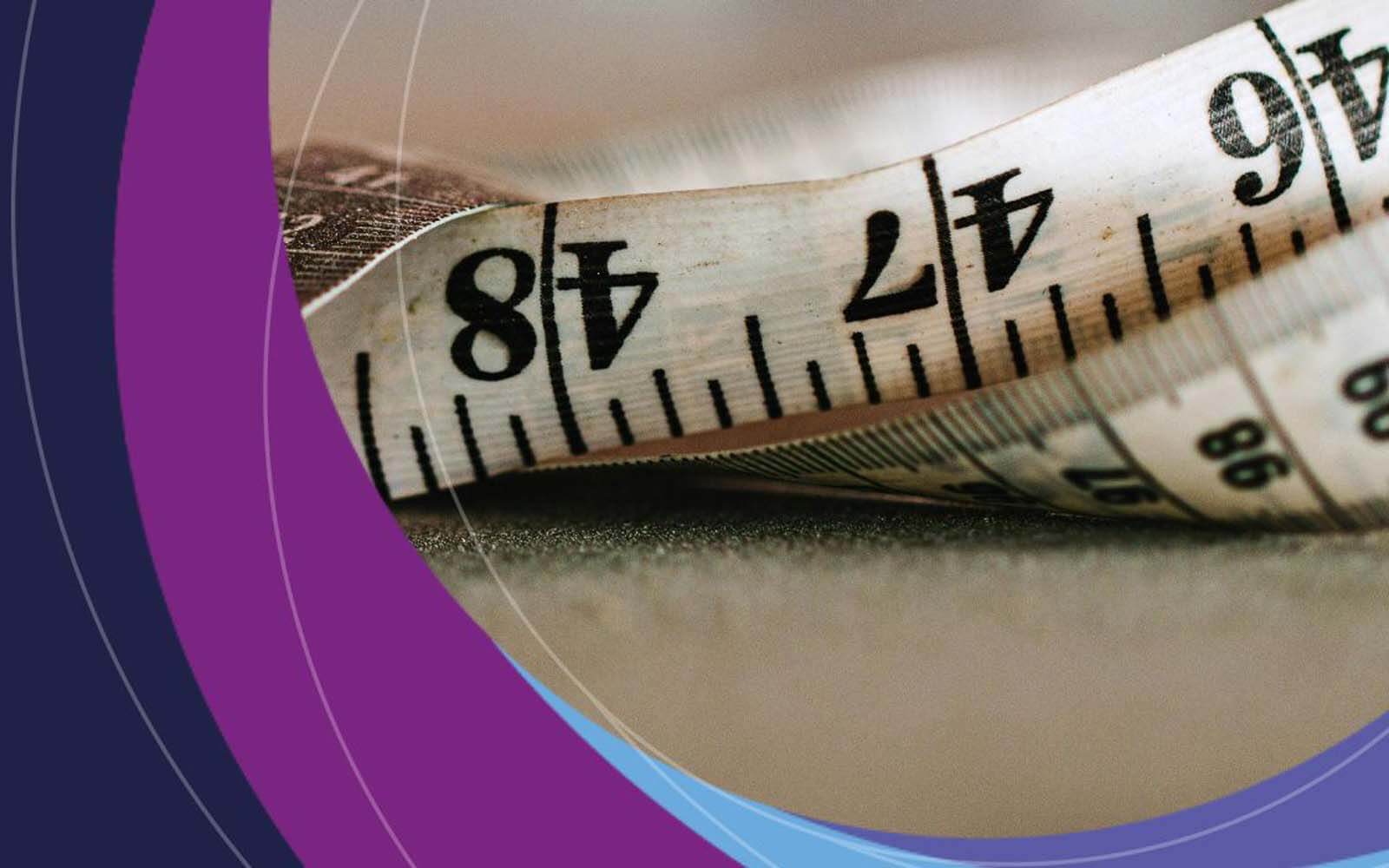 A measuring tape